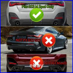 For 2021+ Bmw 4 Series G26 M Sport Grand Coupe Rear Diffuser Spoiler Gloss Black For 2021+ Bmw 4 Series G26 M Sport Grand Coupe Rear Diffuser Spoiler Gloss Black