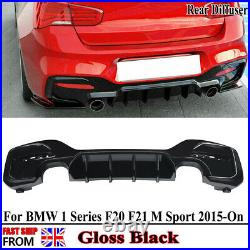 For BMW 1 Series M135i M140i F20 F21 Rear Bumper Diffuser Black Dual Exhaust UK