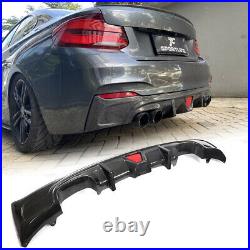 For BMW 2 Series F22 F23 M-Sport Carbon Fiber Rear Bumper Diffuser Lip Spoiler