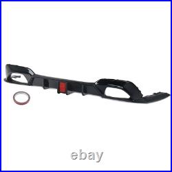 For BMW 3 Series G20 G21 M Sport 2019-2021 Black Rear Diffuser+Exhaust Tailpipe