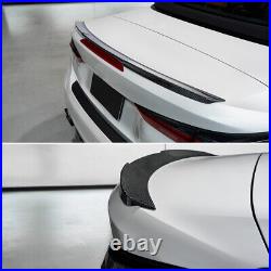 For BMW 4Series G22 M-SPORT G82 M4 21UP DRY Carbon Fiber Rear Trunk Spoiler Wing