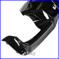 For BMW 5 Series F10 M Sport 2010-2016 R Style Quad exhaust Rear Diffuser Glossy