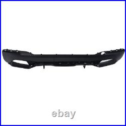 For BMW 5 Series G30 G31 17-20 M Sport Rear Bumper Diffuser MP Style Gloss Black