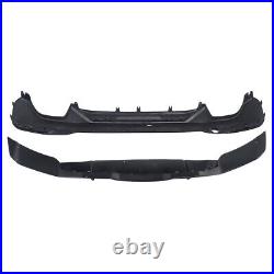 For BMW 5 Series G30 G31 17-20 M Sport Rear Bumper Diffuser MP Style Gloss Black