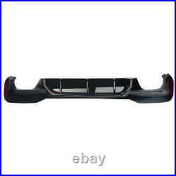 For BMW 5 Series G30 G31 M Sport 17-20 M5 Style Gloss Black Rear Bumper Diffuser