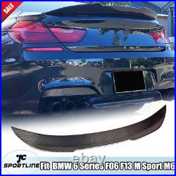 For BMW 6 Series F06 F13 650i M-Sport M6 Carbon Fiber Rear Trunk Spoiler Wing