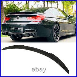 For BMW 6 Series F06 F13 M Sport M6 Coupe Carbon Fiber Rear Trunk Lip Spoiler