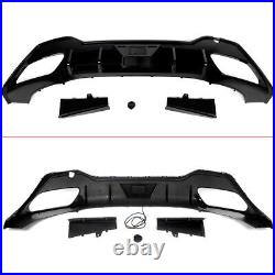 For BMW 8 Series G14 G15 M Sport Rear Diffuser With LED Light Gloss Black F1 Style