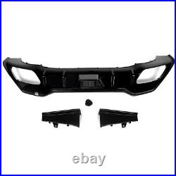 For BMW 8 Series G14 G15 M Sport Rear Diffuser With LED Light Gloss Black F1 Style