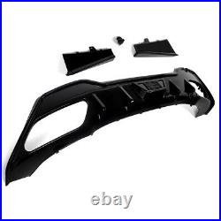 For BMW 8 Series G14 G15 M Sport Rear Diffuser With LED Light Gloss Black F1 Style