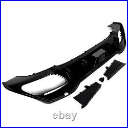 For BMW 8 Series G14 G15 M Sport Rear Diffuser With LED Light Gloss Black F1 Style