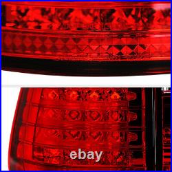 For BMW E53 X5 00-06 LED Tail Light Red Lens Clear Rear Brake Running Lamp Pair