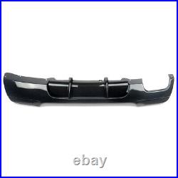 For BMW E92 E93 M Sport 2007-13 Rear Diffuser Exhaust Valance Carbon Fiber Look