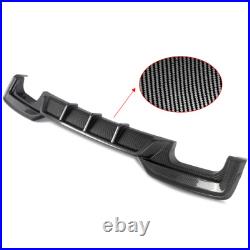 For BMW F06 F12 F13 M Sport Carbon Fiber Look Rear Bumper Diffuser Lip 2012-2018