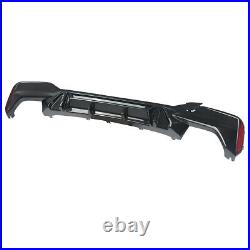 For BMW G30 G38 F90 M Sport 17-20 M5 Competition Style Rear Diffuser Carbon Look