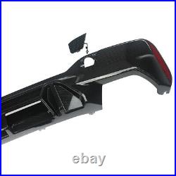 For BMW G30 G38 F90 M Sport 17-20 M5 Competition Style Rear Diffuser Carbon Look