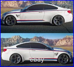 For BMW PERFORMANCE M Sport VINYL STICKERS Side Back Stripe DECALS M140 M2 M3 M4
