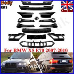 For BMW X5 E70 07-10 Non-M Package Performance Body Kit Front Rear Glossy Black