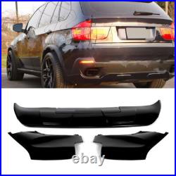 For BMW X5 E70 07-10 Non-M Package Performance Body Kit Front Rear Glossy Black