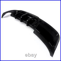 For Bmw 1 Series E82 Coupe M Sport Rear Diffuser Gloss Black 07-13 With Led