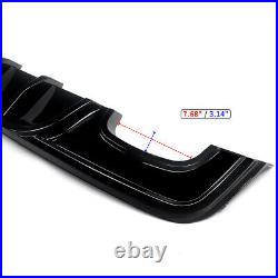 For Bmw 1 Series E82 M Sport Rear Bumper Diffuser Gloss Black Spoiler 2007-2013