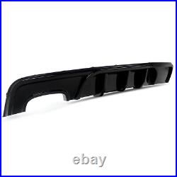 For Bmw 1 Series E82 M Sport Rear Bumper Diffuser Gloss Black Spoiler 2007-2013