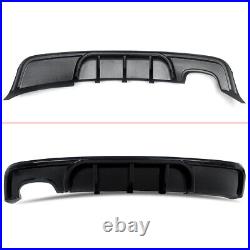 For Bmw 1 Series E82 M Sport Rear Bumper Diffuser Gloss Black Spoiler 2007-2013