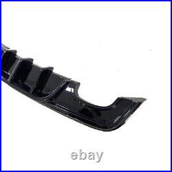 For Bmw 1 Series E82 M Sport Rear Diffuser Gloss Black Spoiler 07-13 W Out Led