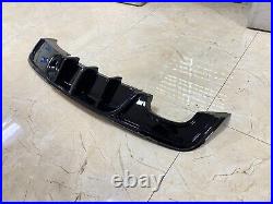 For Bmw 1 Series E82 M Sport Rear Diffuser Gloss Black Spoiler 07-13 W Out Led