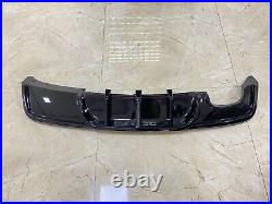 For Bmw 1 Series E82 M Sport Rear Diffuser Gloss Black Spoiler 07-13 W Out Led