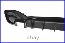 For Bmw 1 series F20 F21 Rear Diffuser M-Sport Maxton Design Gloss Black ABS