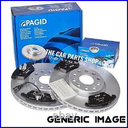For Bmw 116d Sport F20 Pagid Rear Brake Discs 290mm + Rear Pagid Pads + Sensor