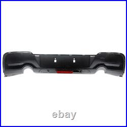 For Bmw 1series F20 F21 2011-15 M Sport Rear Diffuser Lip &led Light Carbon Look