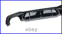 For Bmw 2017-2020 5 Series G30 Rear Bumper Diffuser M5 Style M Sport Gloss Black