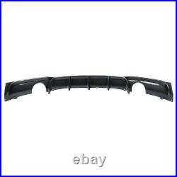 For Bmw 3 Series F30 M-sport Performance Dual Rear Diffuser Valance Carbon Style