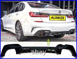 For Bmw 3 Series G20 G21 2019 M Sport 318 320 330 Rear Diffuser Lip Gloss Black