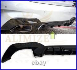 For Bmw 3 Series G20 G21 2019 M Sport 318 320 330 Rear Diffuser Lip Gloss Black