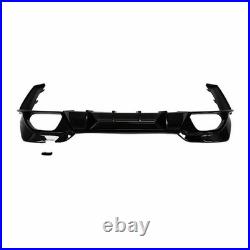 For Bmw 3 Series G20 G21 M Sport 2018-21 Gloss Black Rear Quad Tip Cmst Diffuser