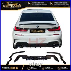 For Bmw 3 Series G20 G21 M Sport Gloss Black Rear Diffuser Competition 2018+
