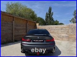 For Bmw 3 Series G20 G21 M Sport Gloss Black Rear Diffuser Lip With Ligtht+tips