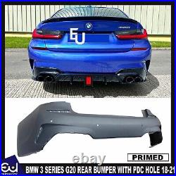 For Bmw 3 Series G20 M Sport Rear Bumper Complete With Pdc Hole 2018-2021