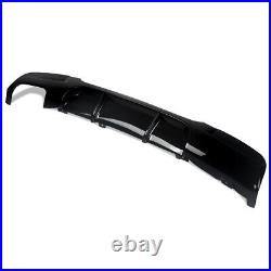 For Bmw 3series E90 E91 M Sport Rear Diffuser Splitter Valance Gloss Black 05-12