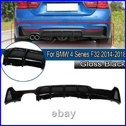 For Bmw 4 Series F32 F33 F36 Performance M Sport Black Rear Diffuser Valance 13+