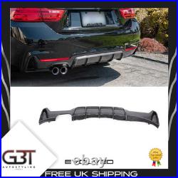 For Bmw 4 Series F32 F33 F36 Performance Sport Rear Diffuser Valance Carbon Look