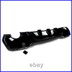 For Bmw 4 Series G22 G23 Rear Diffuser Valance Dual Exhaust Gloss Black 2020+