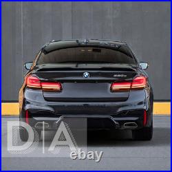 For Bmw 5 Series G30 G31 M Sport M5 Style Rear Bumper Diffuser Lip Gloss Black