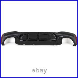 For Bmw 5 Series G30 G31 M Sport M5 Style Rear Bumper Diffuser Lip Gloss Black