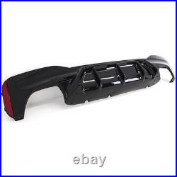 For Bmw 5 Series G30 G31 M Sport M5 Style Rear Bumper Diffuser Lip Gloss Black