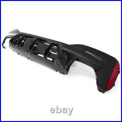 For Bmw 5 Series G30 G31 M Sport M5 Style Rear Bumper Diffuser Lip Gloss Black