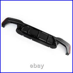 For Bmw 5 Series G30 G31 M Sport M5 Style Rear Bumper Diffuser Lip Gloss Black